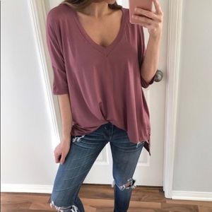 Mauve Relaxed Top Size M